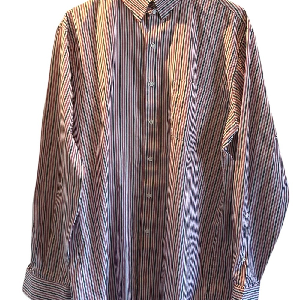 Vintage Arrow Bradstreet Striped Button Up Dress Shirt 16 34/35